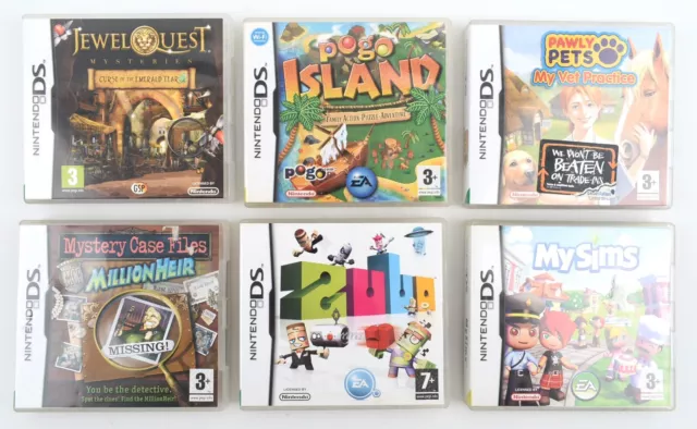 6x NINTENDO DS Games Bundle/Lot