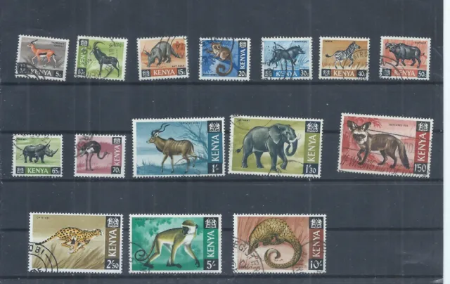 Kenya stamps. 1966 etc series to 10s used (AK975)