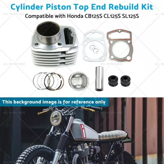 Cylinder Piston Top End Rebuild Kit Suitablefor Honda SL125S CB125S CL125S 71-85