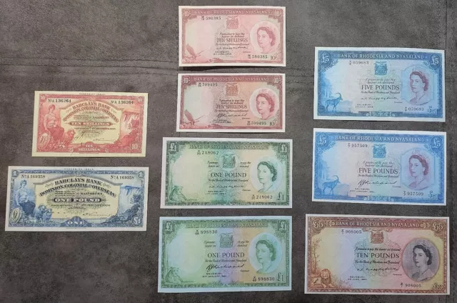 Reprint on paper with W/M Bank of Rhodesia and Nyasaland 1926-1961 y. UK colony.