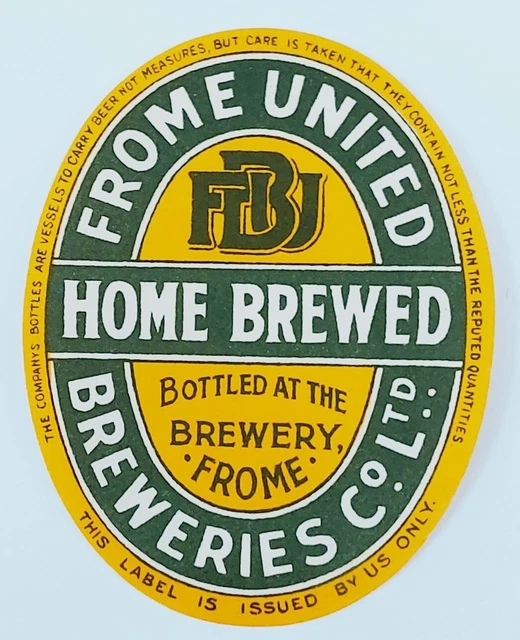 Frome United Breweries Home Brewed bottle label