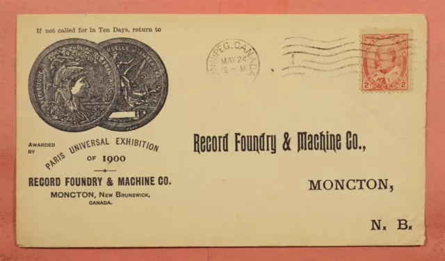 Dr Who 1903 Canada Record Foundry & Machine Co New Brunswick  107079