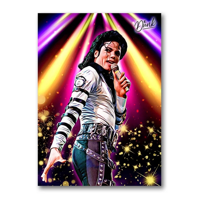 MICHAEL JACKSON HEADLINER Sketch Card Limited 06/30 Dr. Dunk Signed 6.