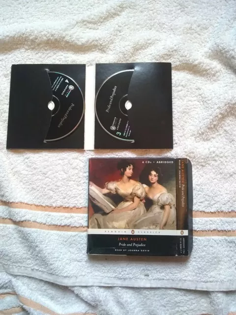 Rare CD FREE POST JANE AUSTEN PENGUIN CLASSICS 6 CDS READ BY JOANNA DAVID