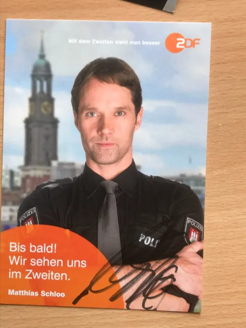 Matthias Schloo Notruf Hafenkante Autogrammkarte orig signiert TV Film #5685
