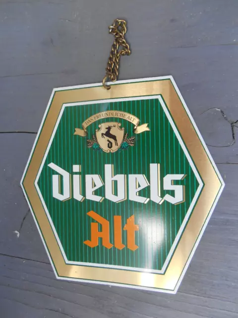 Diebels Alt Email Zapfhahnschild Bier Brauerei Reklame Werbung Kneipe Bistro Bar 3