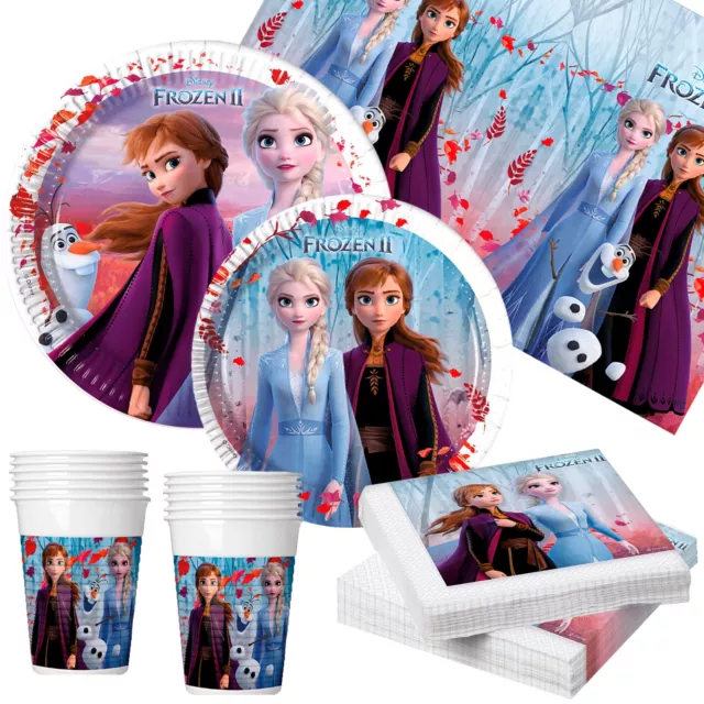 ColorBaby Frozen - Party Set Happy Deluxe 89 Pieces (16 Services) 89 piezas