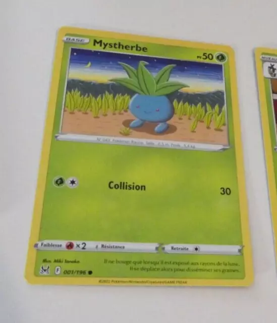 Pokemon Origine Perdue Francaise Card Carte Mystherbe 001/196 Vf Fr Jcc Neuf