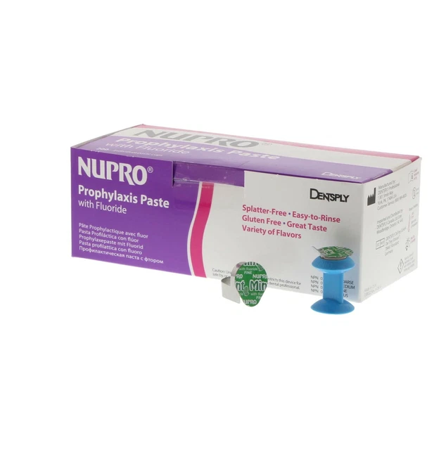 NUPRO Prophy Paste w/Fluoride - Fine, 200 Cups Mint 801232 by DENTSPLY SALE !!!