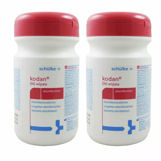 Schülke Kodan (N) wipes 2 x 90 Tücher für Desinfektion Flächendesinfektion Dose 2