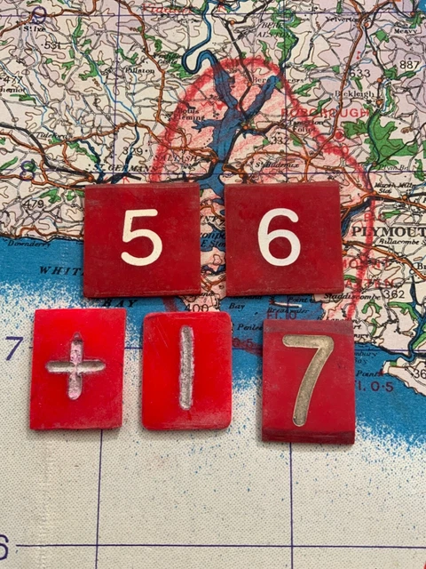 ORIGINAL WW2 RAF battle of britain operations room raid block strength ...