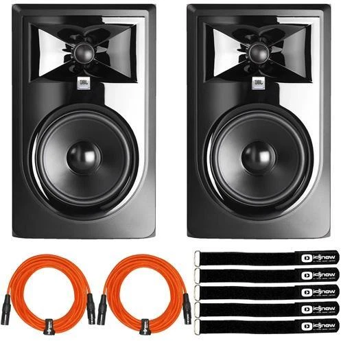 JBL 306P MKII 6.5" Powered Studio Recording Monitor Speakers Pair w