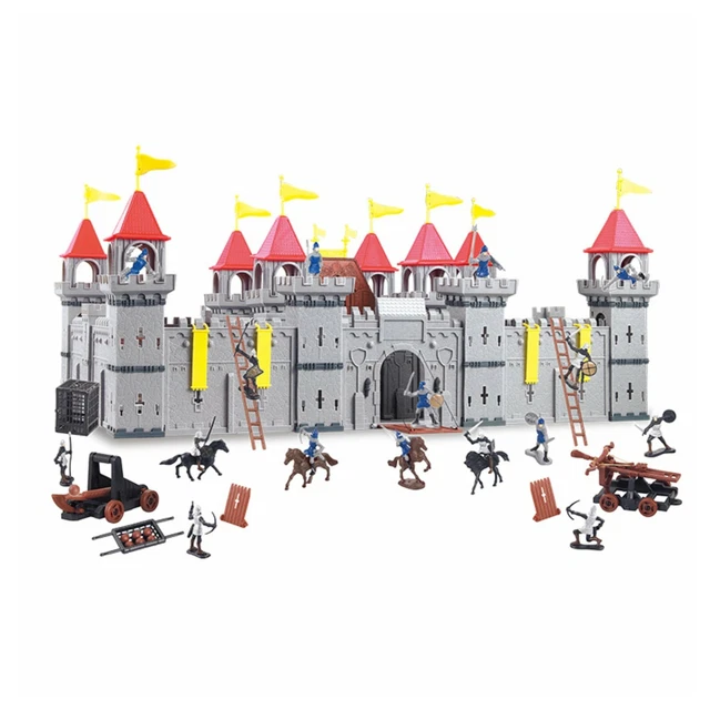 Coole Ritterburg Schloss Castle Königsburg Spielset komplett mit Reitern Pferden