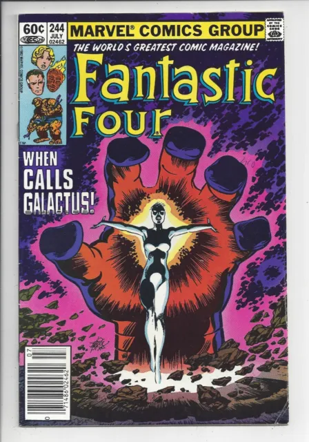 Fantastic Four #244 F- (5.5) 1982-John Byrne Cover & Art -1st New Nova Newsstand