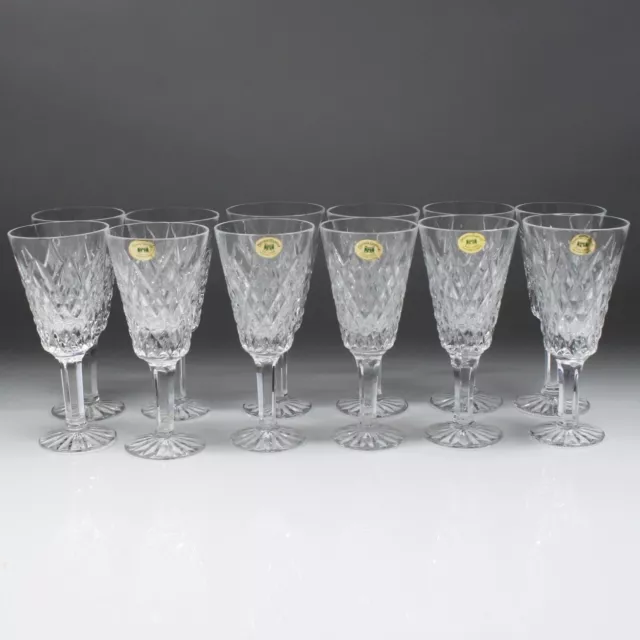 Set 12 Tyrone Crystal Sperrins Pattern - Sherry/Port Glasses - Irish Cut Crystal