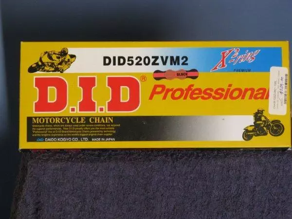 D.I.D. 520 ZVMX Specialty Series Chain 120 Links Black #520ZVMX X 120B