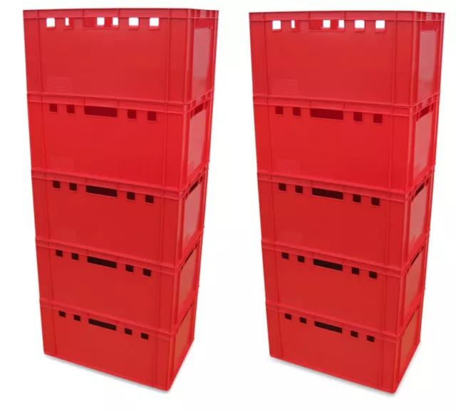 10 x E3-Kiste Stapelbox Kunststoffbehälter Box Kiste Eurokiste Eurobox Lagerbox.