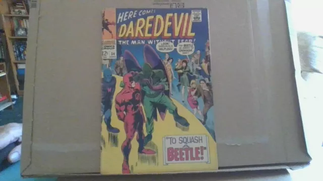 DAREDEVIL  #34  Silver Age( 1967) Stan Lee & Gene Colan Bagged/Boarded