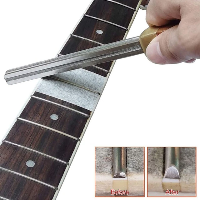 Guitare Frette Couronnement Lime Bords Luthier Réparation Outil Manche