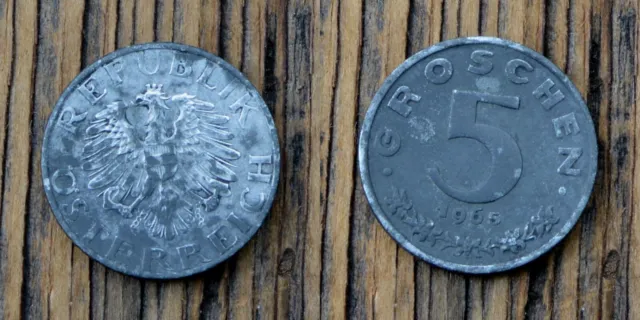 Austria 5 Groschen 1965 Coin