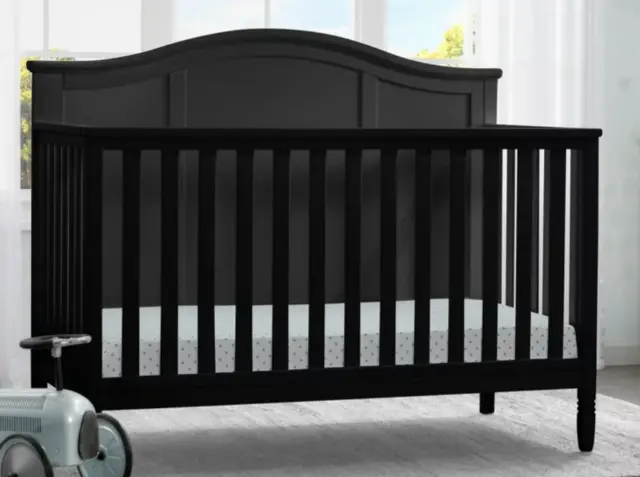 Cunas para Bebes 5 en 1 Convertible Cama para Niños Marco Baby Crib Black