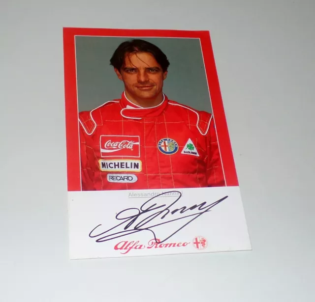 ALESSANDRO NANNINI *Formel 1*, original signed AK/CARD 15x20 cm