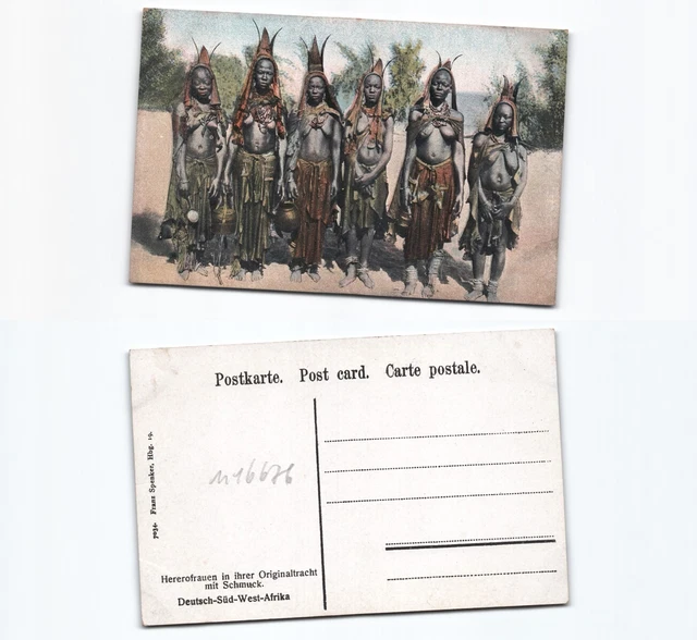 (n16676)   Ansichtskarte Hererofrauen Deutschsüdwestafrika, ungebraucht, Ve