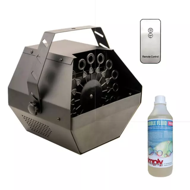 FXlab Professional Bubble Machine inc Wireless Remote + Fluid Bundle