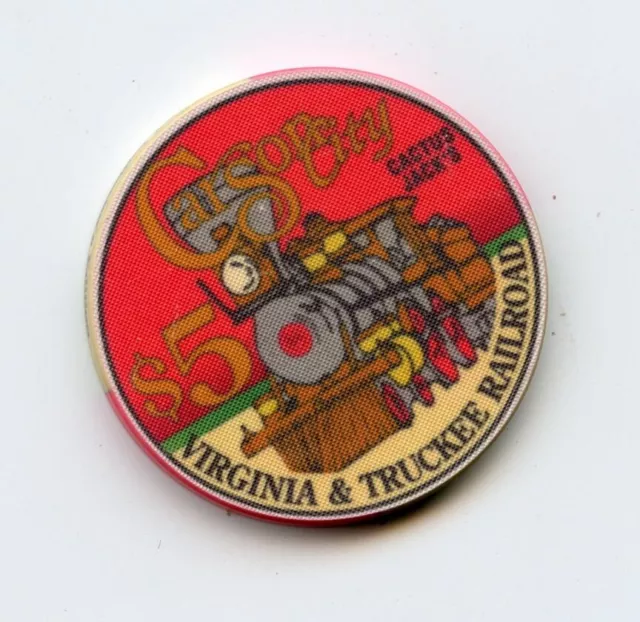 5.00 Chip from the Cactus Jacks Casino Carson City Nevada Train 5.00 Chip from the Cactus Jacks Casino Carson City Nevada Train