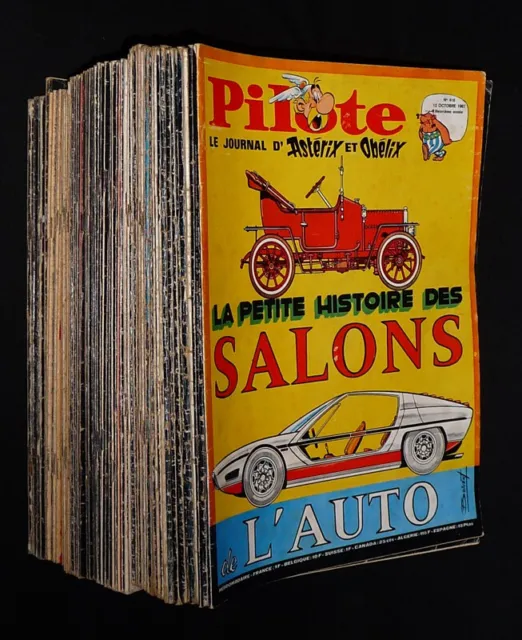 Lot de 68 numéros de Pilote, le journal d'Astérix et Obélix (1967-1972)