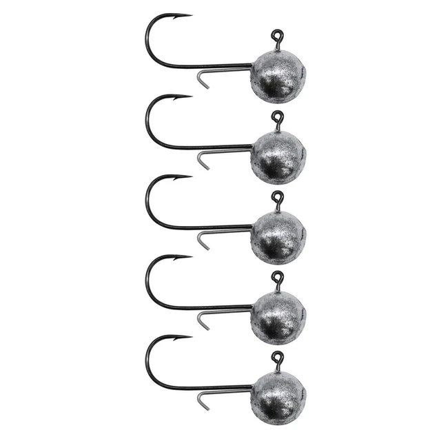Mustad Ultra Point Jighead Baitholder 1 - 4/0 Jigköpfe Jighaken Rundkopf 5 Stück