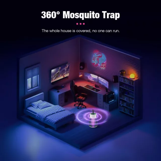 Luz repelente de mosquitos, Lampara  Electrica, moderno para casa y jardin