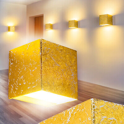 Lampada da Parete Illuminazione Interno Muro Scale Salotto Luce LED Up Down Oro