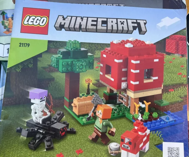 🔥 LEGO 21179 Minecraft The Mushroom House INSTRUCTION MANUAL ONLY!  NO BRICKS