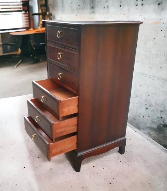 Stag Minstrel 6 Drawers Tall Narrow Slim Chest Tallboy