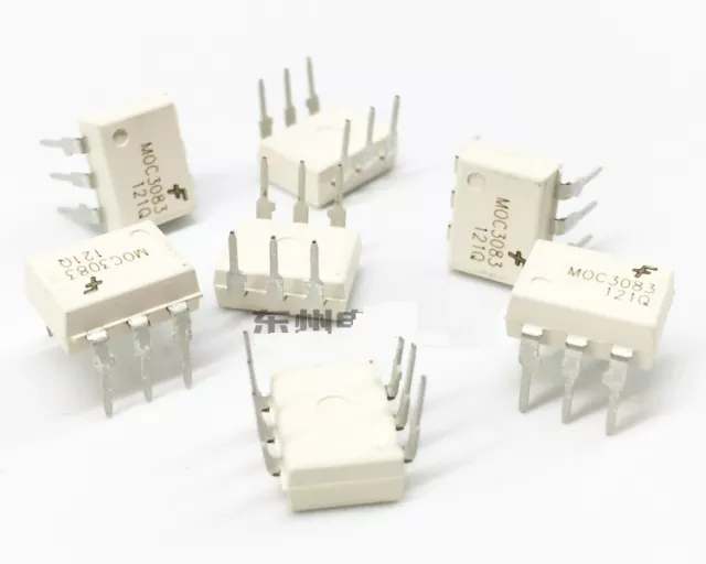 5Pcs Moc3083M Moc3083 Zero-Cross Phototriac Driver Optocoupler Dip-6 Fsc