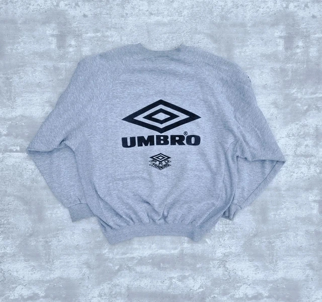 トップス 90's UMBRO PRO TRAINING Sweat GRAY Vintage Umbro Pro Training Grey Jumper Sweatshirt Size Large