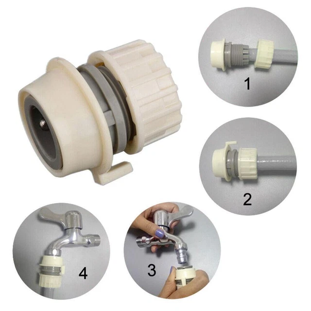 Universal Garden Watering Hose Pipe SET Tap-Connector-Adaptor Attach-new S2W7 2