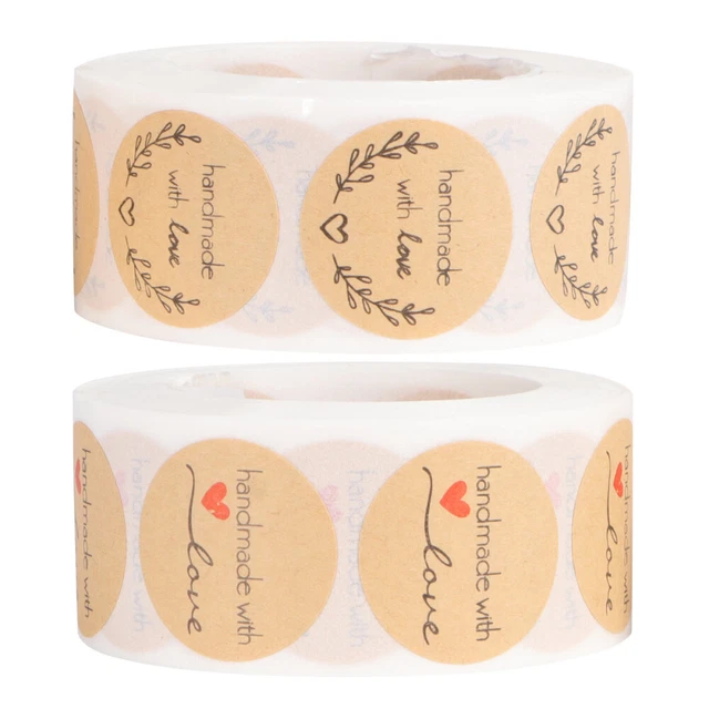 2 Roll/1000pcs Abdichtung Paster Präsentieren Aufkleber Dekorative Label