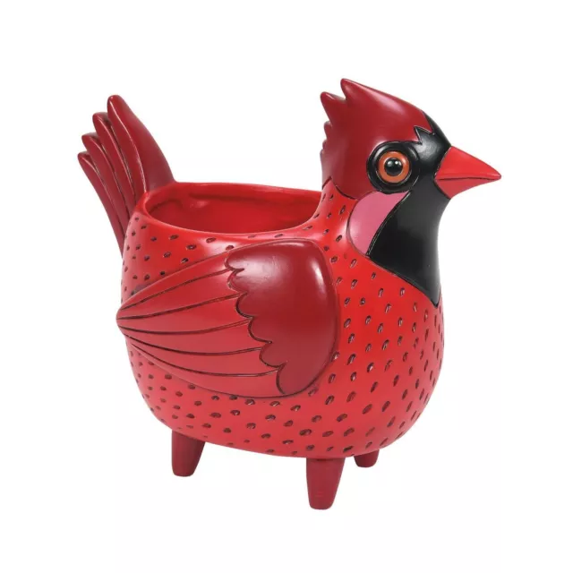 Enesco Allen Designs Cardinal'S  Song Planter