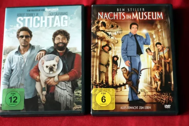 2x DVD Set Stichtag mit Robert Downey Jr. & Nachts im Museum Ben Stiller