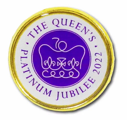 Queen Elizabeth II Platinum Jubilee Celebration 25mm Metal Badge