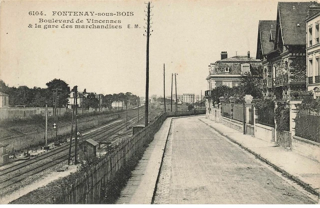 94 Fontenay Sous Bois #Mk33124 Boulevard De Vincennes Et La Gare Des Marchandis