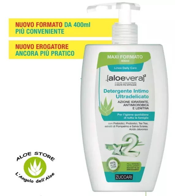 ZUCCARI [ALOE VERA x2] - DETERGENTE INTIMO ULTRADELICATO 400ml - Ph5