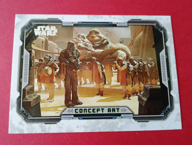 Star Wars Topps The Book Of Boba Fett parallel card concept art The Twins CA-3