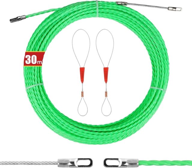 Sonda Passacavi Professionale - 4.5mm X 50m, Con 2 Molle Di Guida, Per Elettricisti - Foto 9