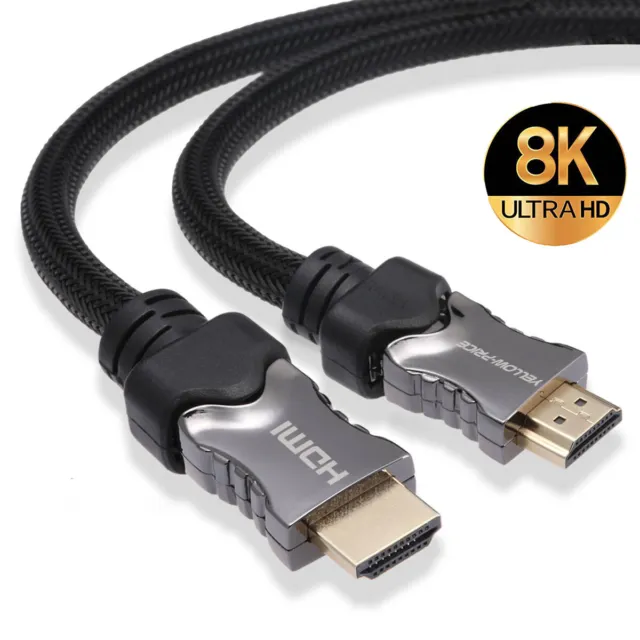 3M HDMI 2.1 Cable 48Gbps| 8K Ultra High Speed 8K 60Hz 4K 120Hz UHD HDCP 2.2 eARC