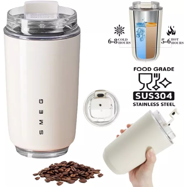 320ML Stainless Steel SMEG Water Bottles Thermos Bottle Coffee Cup Travel Mug