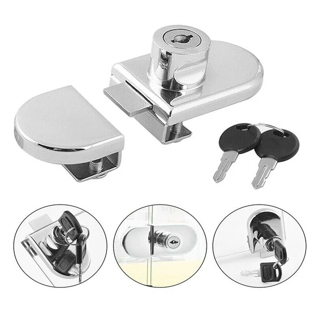 thumbnail image 2 of Unique Bargains Silver Tone Metal Panel Lock Lockset For Iron Distribution Cabinet W Two Keys 2 of 10