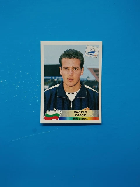 Sticker Panini Dimitar Popov #298 – Coupe Du Monde France 98 – Original Neuf